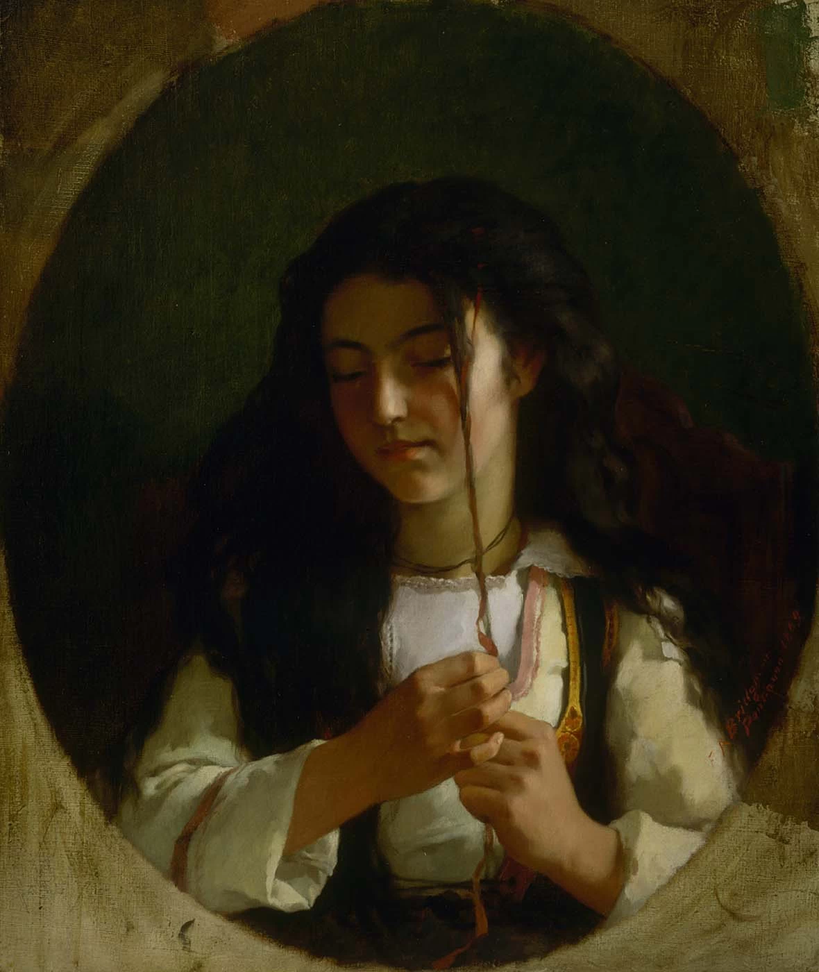 Studio di una giovane ragazza, Pont Aven - Smithsonian American Art Museum